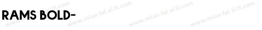 rams bold字体转换